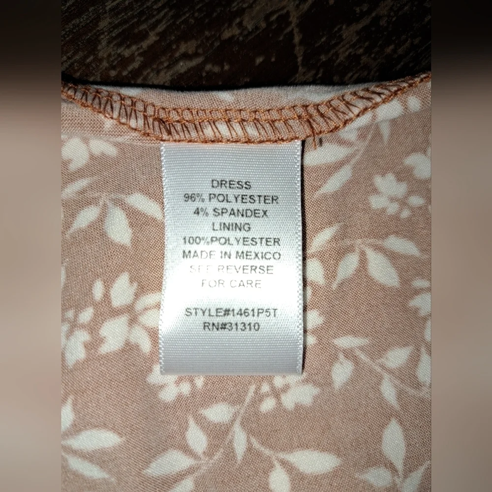 The General Good Floral Orange Dress Crisscross Strappy Size Large NWOT - Picture 10 of 16